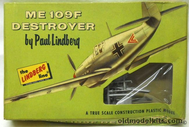 Lindberg 1/72 Me-109F Destroyer Cellovision Issue - Bf-109F, 415-29 plastic model kit