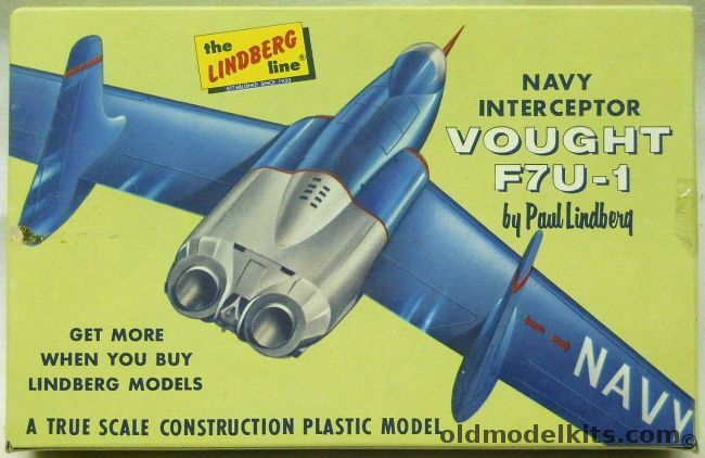 Lindberg Vought F7U-1 Cutlass - (F7U1), 427-39 plastic model kit