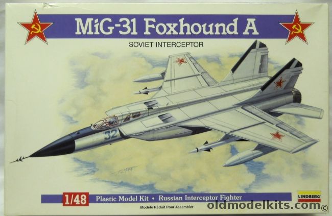 Lindberg 1/48 Mig-31 Foxhound A, 5001 plastic model kit