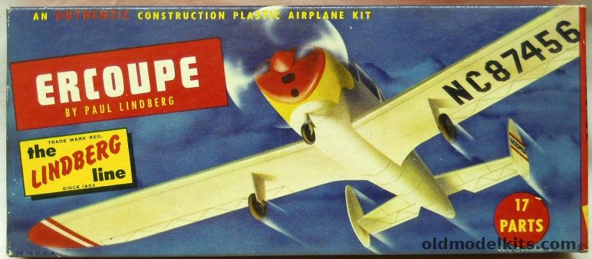 Lindberg 1/48 Ercoupe Light Plane, 506-39 plastic model kit