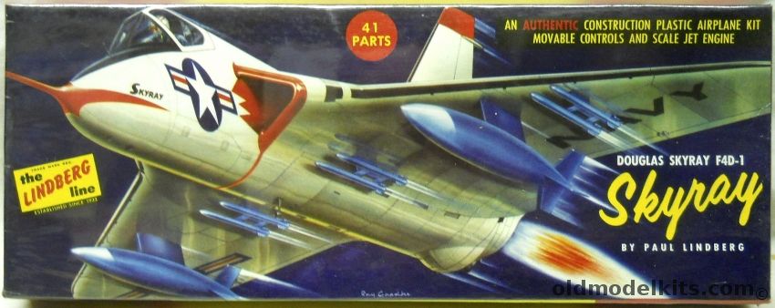 Lindberg 1/48 Douglas F4D-1 Skyray, 523-98 plastic model kit