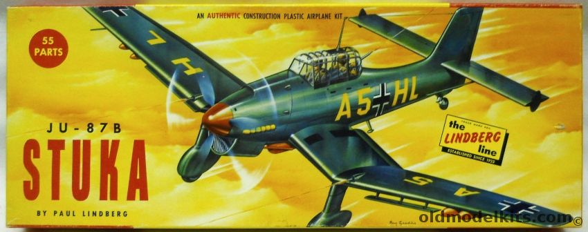 Lindberg 1/48 Junkers Ju-87B Stuka, 524-98 plastic model kit