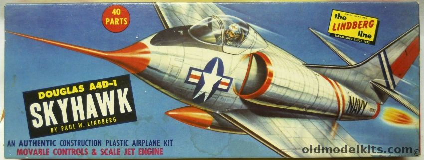 Lindberg 1/48 Douglas A4D-1 Skyhawk - (A-4), 529-79 plastic model kit