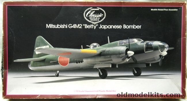 Lindberg 1/72 Japanese Bomber Betty G4M2, 5303 plastic model kit