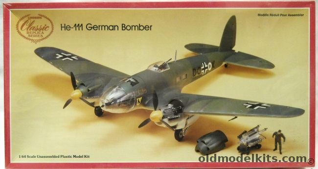 Lindberg 1/64 Heinkel He-111, 5305 plastic model kit