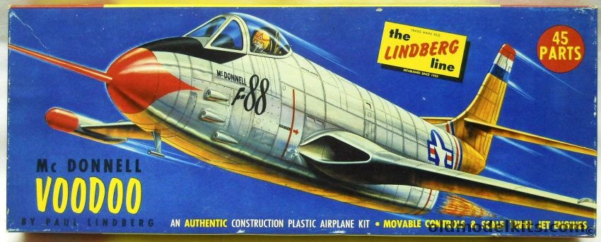 Lindberg 1/48 Mc Donnell Voodoo F-88 - XF-88, 543-98 plastic model kit