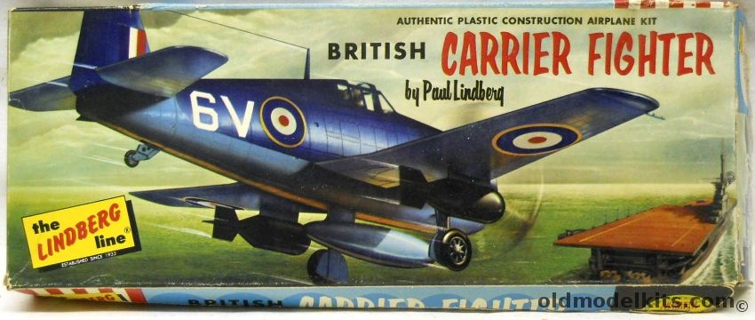 Lindberg 1/48 Grumman F6F Hellcat British Carrier Fighter - Cellovision Issue, 558-98 plastic model kit