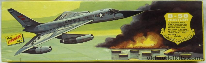 Lindberg 1/64 B-58 Hustler, 578-200 plastic model kit