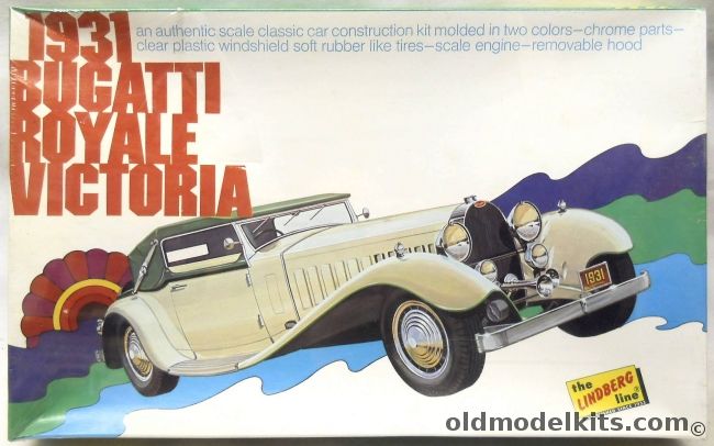 Lindberg 1/24 1931 Bugatti Royal Victoria, 6602-350 plastic model kit