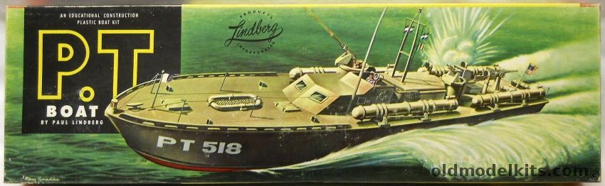 Lindberg 1/60 PT Boat - PT-518 MTB Patrol Boat, 701-198 plastic model kit