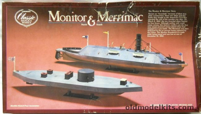 Lindberg Monitor and Merrimac Civil War Ironclads - (ex Pyro), 718 plastic model kit