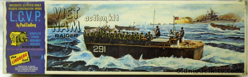 Lindberg 1/32 LCVP Landing Craft Vehicle Personnel - PA-291 (L.C.V.P.) - Motorized, 766M-198 plastic model kit