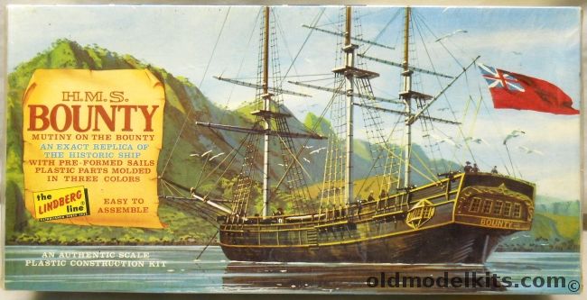 Lindberg 1/146 HMS Bounty - With Sails, 831-150 plastic model kit