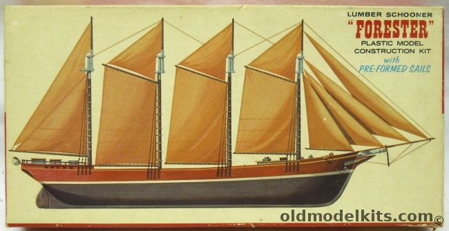 Lindberg Lumber Schooner Forester, 852-60 plastic model kit