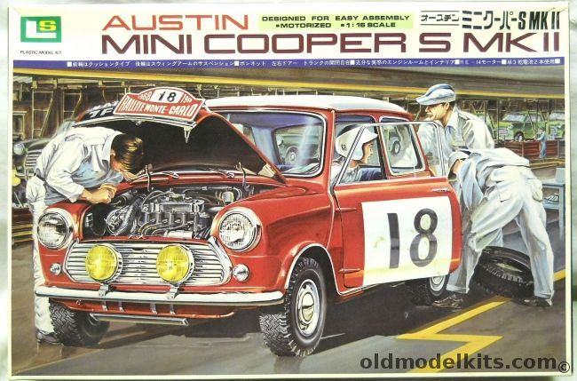 LS 1/16 Austin Mini Cooper S MkII - Motorized, 01201-1200 plastic model kit