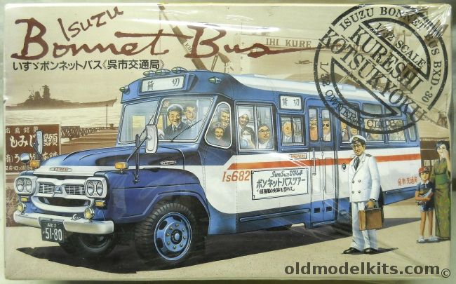 LS 1/32 Isuzi Bonnet Bus - BXD-30, 58 plastic model kit