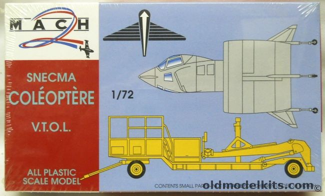 Mach 2 1/72 Snecma C-450 Coleoptere VTOL - With Trailer, MC0020 plastic model kit