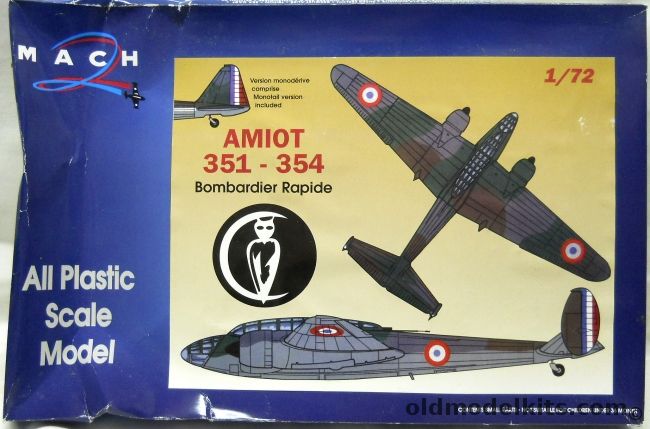 Mach 2 1/72 Amiot 351 or Amiot 354 - Fast Bomber plastic model kit
