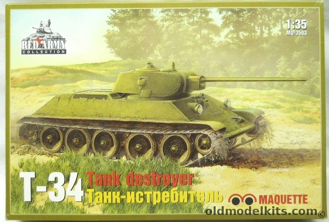 Maquette 1/35 T-34 Tank Destroyer - With 57mm ZIS 4 Gun, MQ3503 plastic model kit