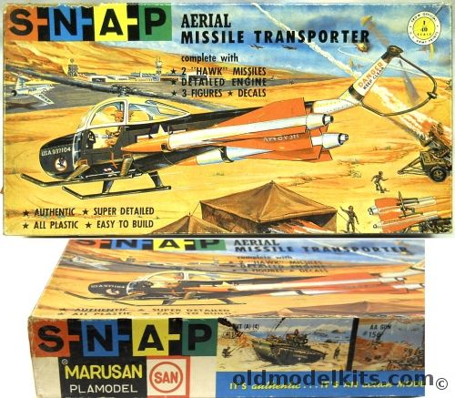 Marusan 1/40 Aerial Missile Transporter - Marusan Issue - Cessna YH-41 With Hawk Missiles - (ex Adams), 158-98 plastic model kit