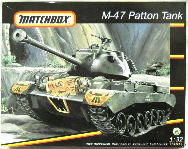 Matchbox 1/32 M47 Patton Tank, 40990 plastic model kit