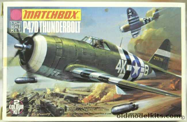 Matchbox 1/72 Republic P-47D Thunderbolt - 9th AF/404th FG June 1944 and 9th AF/373rd FG August 1944, PK-22 plastic model kit