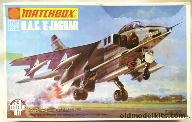 Matchbox 1/72 BAC S Jaguar - RAF 54 or 6 Squadron, PK-102 plastic model kit