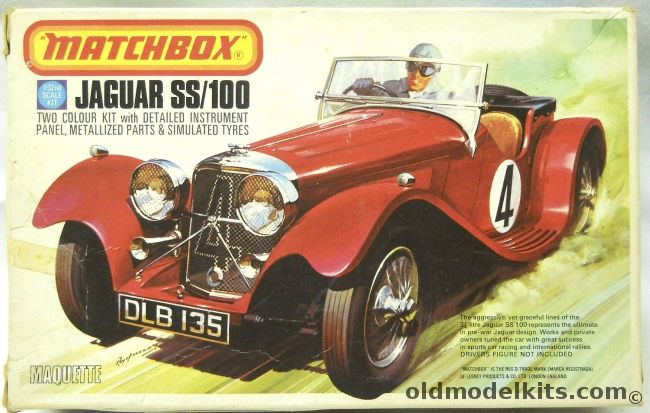 Matchbox 1/32 Jaguar SS/100 - (SS100), PK-304 plastic model kit
