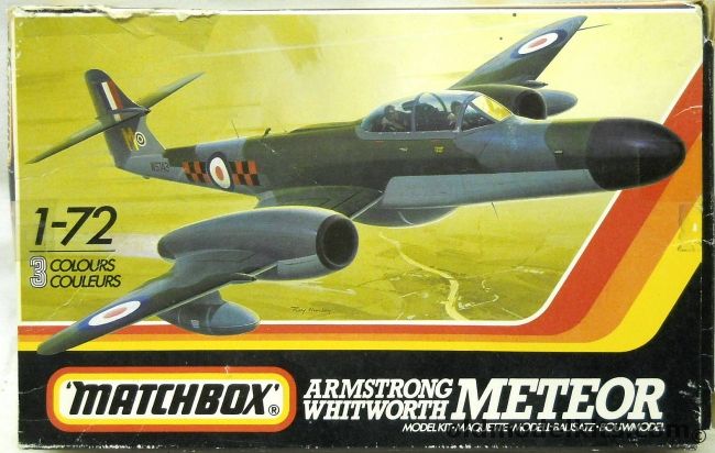 Matchbox 1/72 Armstrong Whitworth Meteor - NF.14 / 12 / 11 - RAF or Belgian Markings, PK129 plastic model kit