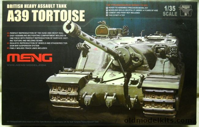 Meng 1/35 A39 Tortoise - British Heavy Assault Tank, TS-002 plastic model kit