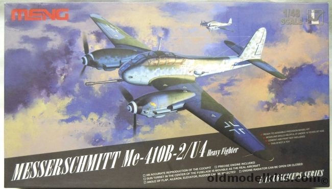 Meng 1/48 Messerschmitt Me-410 B-2/U4 Hornet - (Me410B-2U4), LS001 plastic model kit