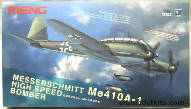 Meng 1/48 Messerschmitt Me-410 A-1 Hornet - (Me410A1), LS003 plastic model kit