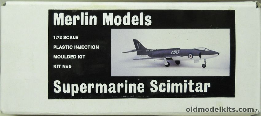 Merlin Models 1/72 Supermarine Scimitar, 5 plastic model kit