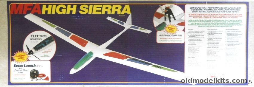 MFA High Sierra ARF Glider -  78.5 Inch Wingspan For R/C, 601 plastic model kit