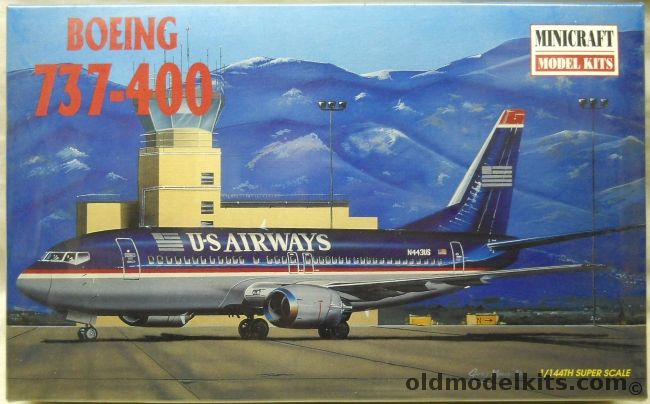 Minicraft 1/144 Boeing 737-400 US Airways - (737), 14448 plastic model kit