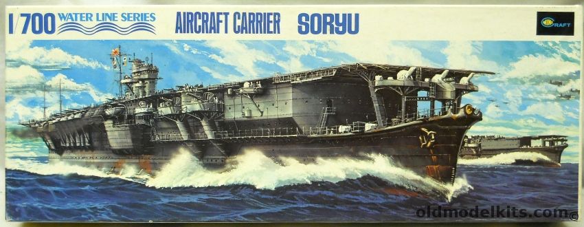 Minicraft 1/700 IJN Soryu Aircraft Carrier - (ex Hasegawa), B-35 plastic model kit