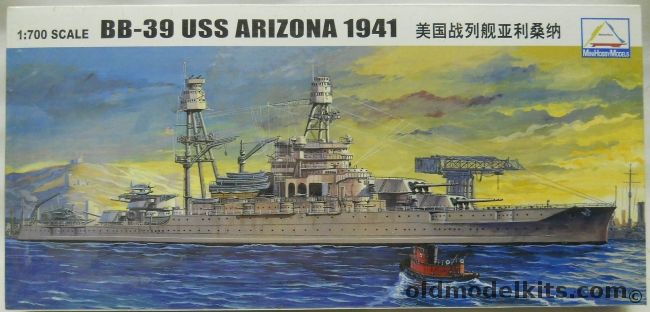 MiniHobby 1/700 BB-39 USS Arizona - (December 7 1941 Configuration), 83401 plastic model kit