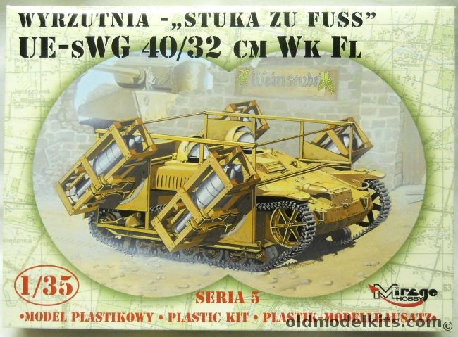 Mirage Hobby 1/35 Wyrzutnia Stuka Zu Fuss UE-sWG 40/32 Cm Wk Fl, 35519 plastic model kit