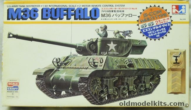 Mitsuwa 1/48 M36 Buffalo - Motorized Remote Control, 358 plastic model kit