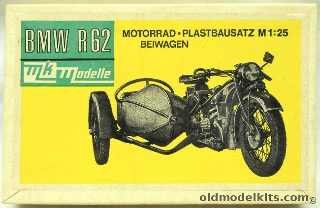 MK Modelle 1/25 BMW R62 Motorcycle and Sidecar - Motorrad And Beiwagen plastic model kit