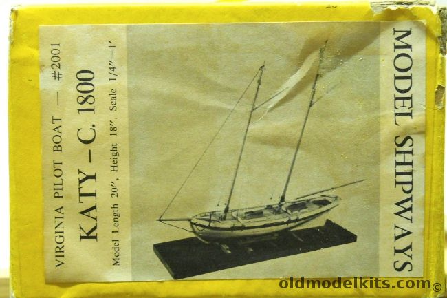 Model Shipways 1/48 Virginia Pilot Boat Katy - 20 Inches Long, 2001 plastic model kit
