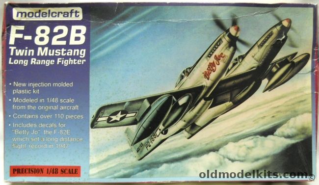 Modelcraft 1/48 F-82B Twin Mustang - Long Range Fighter, 48-020 plastic model kit