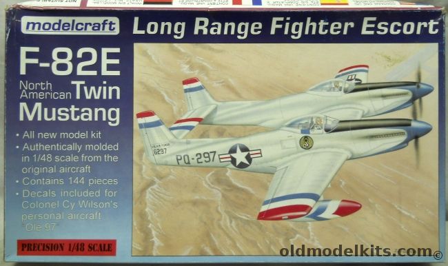 Modelcraft 1/48 North American F-82E Twin Mustang, 48-021 plastic model kit