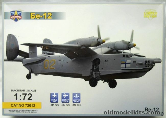 Modelsvit 1/72 Be-12 - USSR Navy / Ukraine Navy, 72012 plastic model kit
