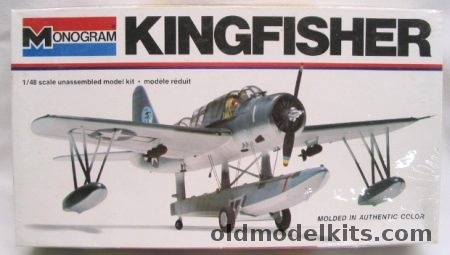 Monogram 1/48 OS2U Kingfisher Blue or Pre-War Yellow Wing Markings - White Box issue, 5304 plastic model kit