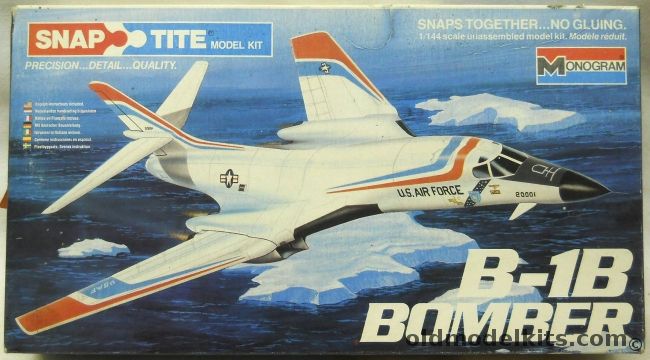 Monogram 1/144 B-1B Bomber Snap-Tite, 1108 plastic model kit