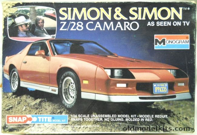 Monogram 1/24 Simon & Simon Z28 Camaro - (Chevrolet Camaro Z28), 1407 plastic model kit