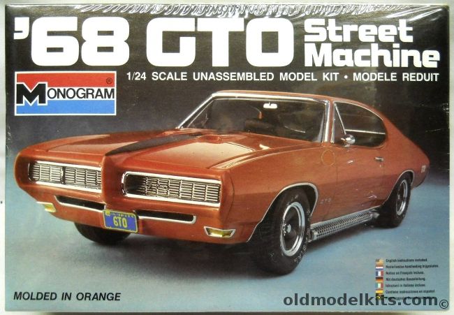 Monogram 1/24 1968 Pontiac GTO - Street Machine, 2208 plastic model kit