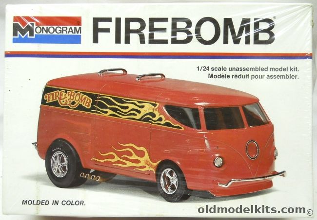 Monogram 1/24 Firebomb - Custom VW Street or Show Van OR Custom Fire Engine, 2215 plastic model kit