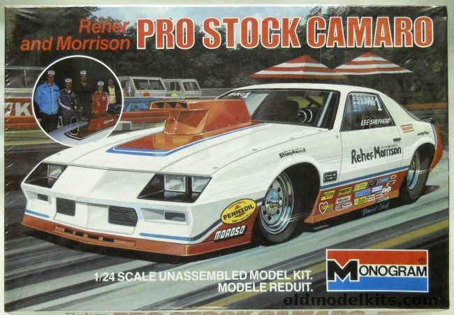 Monogram 1/24 Pro Stock Camaro - Reher and Morrison, 2216 plastic model kit